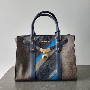 $328 *NEW* MICHAEL Michael Kors Nouveau Hamilton Large Signature Satchel